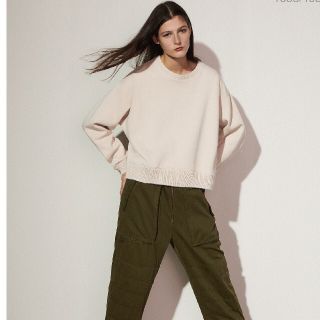 ザラ(ZARA)のZARA リブチャンキーニットスエットシャツ(トレーナー/スウェット)