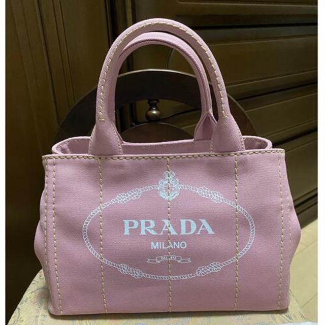 未使用品❣️プラダ　PRADA   バッグ　カナパ  ピンク色