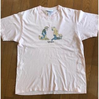LeftAlone レフトアローン 印　刺繍　Tシャツ【古着】(Tシャツ/カットソー(半袖/袖なし))