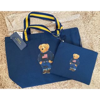 ポロラルフローレン(POLO RALPH LAUREN)のポロベア⭐︎ラルフローレン　ポーチ付きエコバッグ(エコバッグ)