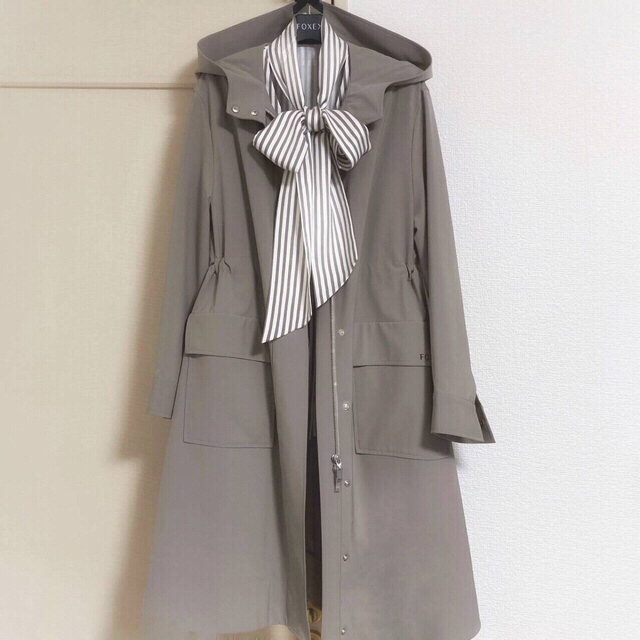 FOXEY 人気♪Waterproof Stretch スプリングコート 38 最大の割引 www
