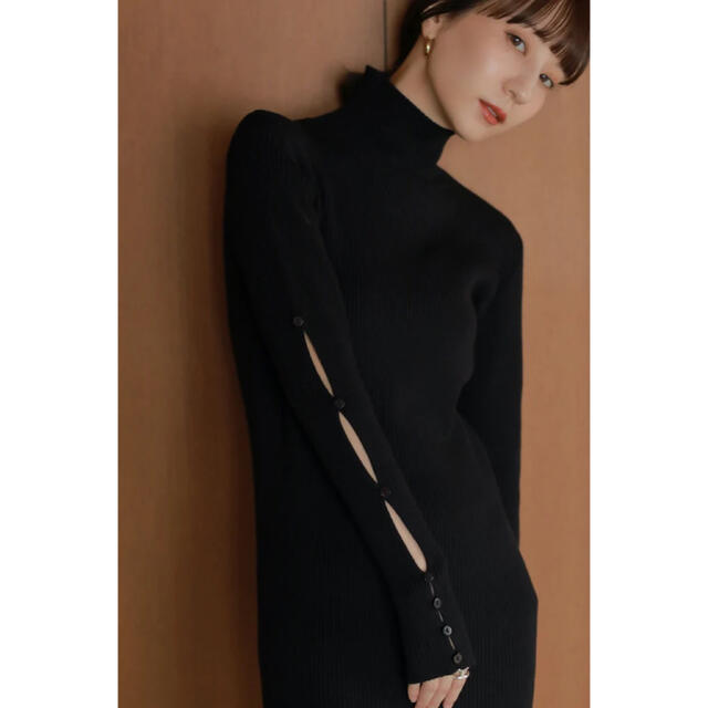 新品未使用louren cut sleeve turtle knit dress