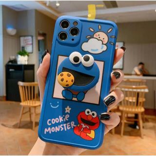 セサミストリート(SESAME STREET)のセサミストリート　エルモ　クッキーモンスター　iPhoneケース　ポップソケット(iPhoneケース)