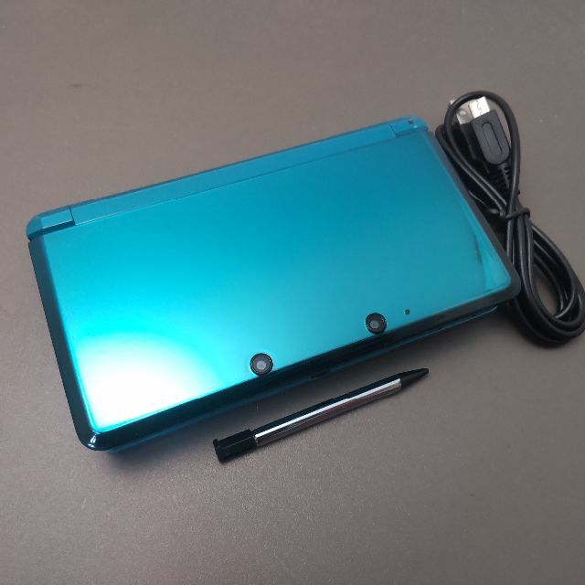 ニンテンドー3DS - 安心の整備済み！◆任天堂3DS 中古本体◆アクアブルー◆75