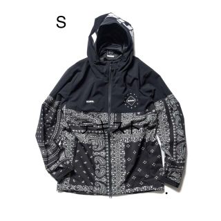 エフシーアールビー(F.C.R.B.)のS ブラック　F.C.R.B. BANDANA TRAINING JACKET (ナイロンジャケット)