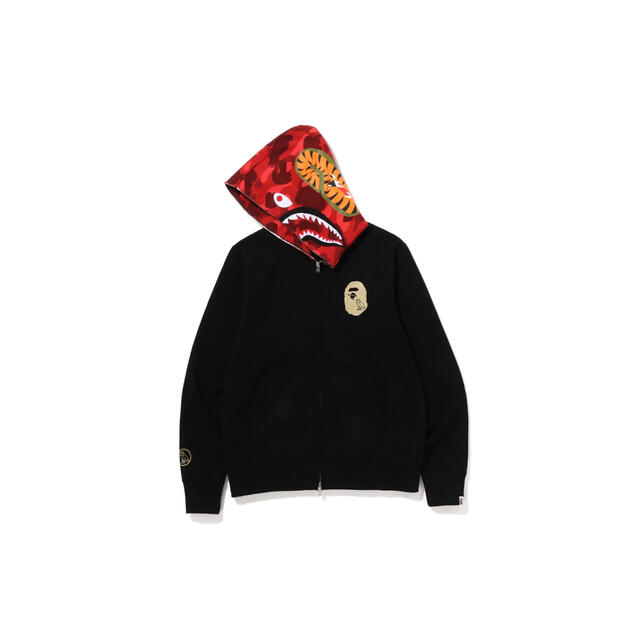A BATHING APE - M BAPE OVO SHARK FULL ZIP HOODIE BLACKの通販 A BATHING APE - M BAPE OVO SHARK FULL ZIP HOODIE BLACKの通販