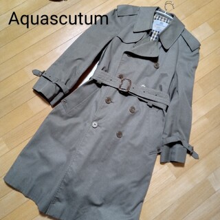 いします AQUA SCUTUM （ユニセックス）アクアスキュータム トレンチ Aqua5 ヴィンテージ 古着の通販 by Rico.'s  shop｜アクアスキュータムならラクマ くという