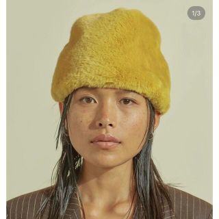 エディットフォールル(EDIT.FOR LULU)のCLYDE fur hat(ニット帽/ビーニー)