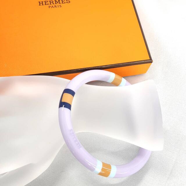 エルメス　HERMES Hエキップ　ラッカーウッド　ブレスレット　バングル