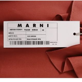 MARNI 新品タグ付き　シルクワンピース　サイズ38