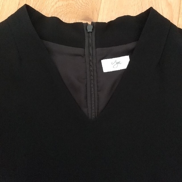 SCOT CLUB(スコットクラブ)のよっちゃん様専用　Aga  シースルー袖　ワンピース　黒 レディースのフォーマル/ドレス(ミディアムドレス)の商品写真