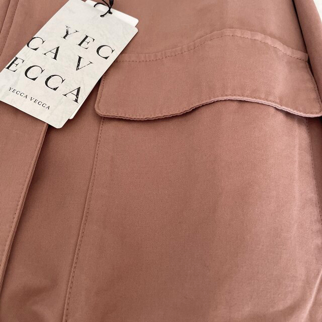 YECCA VECCA(イェッカヴェッカ)の新品　YECCA VECCA ノーカラーミリタリーブルゾン  レディースのジャケット/アウター(ブルゾン)の商品写真