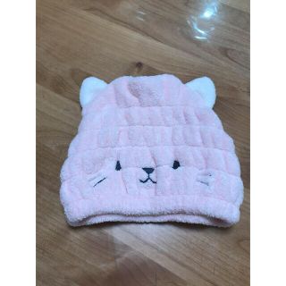 🐱3枚セットタオルキャップ　キャット、パンダ、ラビット、3枚🐱(タオル/バス用品)