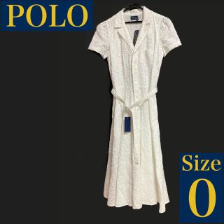 ポロラルフローレン(POLO RALPH LAUREN)のポロラルフローレン　リネンドレス　新品未使用(ロングワンピース/マキシワンピース)