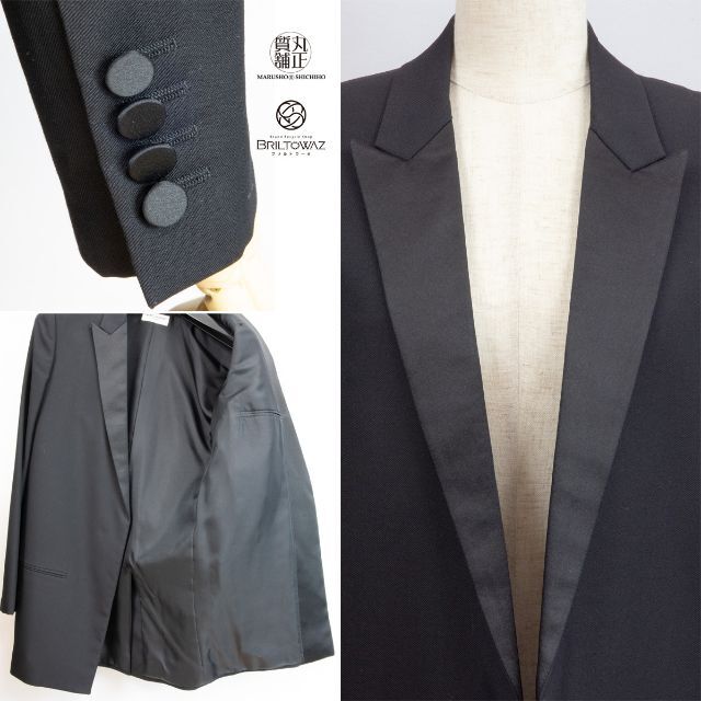 Saint Laurent タキシード テーラードジャケット ブラック 印象のデザイン