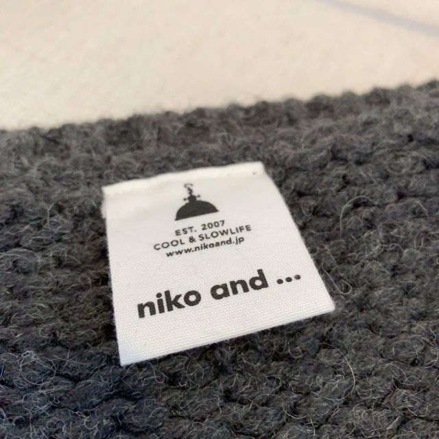 niko and...(ニコアンド)のniko and.. グレーニット カシュクール レディースのトップス(ニット/セーター)の商品写真