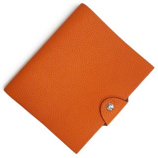 エルメス(Hermes)のエルメス ユリス PM アジェンダ 手帳カバー トゴ レザー オレンジ □F刻印 リフィル レフィル付き HERMES（未使用　展示品）(手帳)