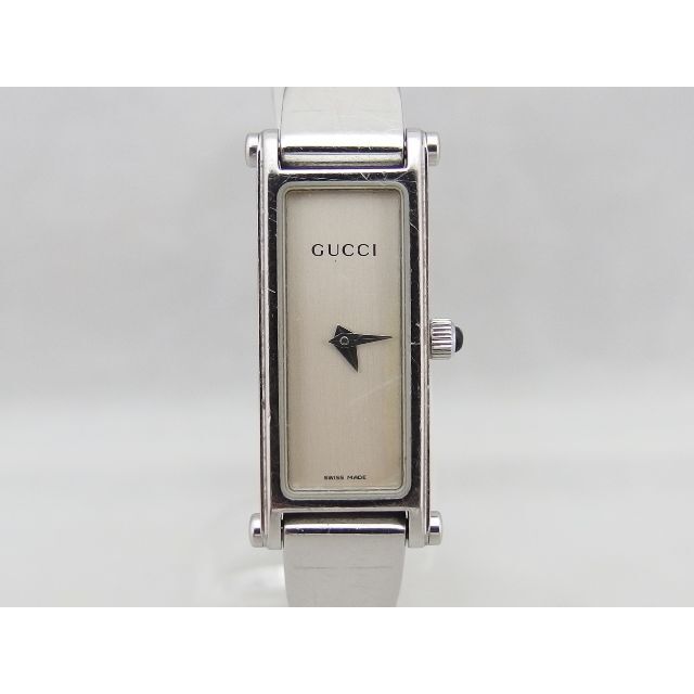 Gucci(グッチ)のGUCCI グッチ 1500L 白文字盤 シルバー クォーツ レディースのファッション小物(腕時計)の商品写真