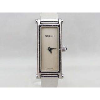 グッチ(Gucci)のGUCCI グッチ 1500L 白文字盤 シルバー クォーツ(腕時計)