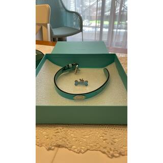 ティファニー(Tiffany & Co.)のかこ様専用です。チャーム付き　ティファニー  ペットカラー　犬用首輪(犬)