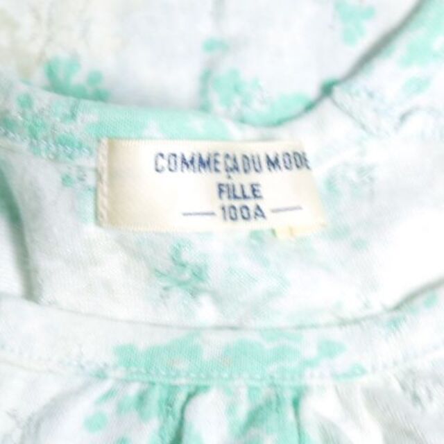 COMME CA DU MODE(コムサデモード)のコムサデモード 女の子 カットソー ワンピース 100 cm キッズ/ベビー/マタニティのキッズ服女の子用(90cm~)(Tシャツ/カットソー)の商品写真