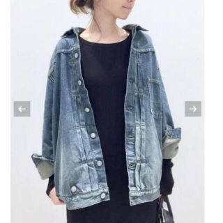 アパルトモンドゥーズィエムクラス(L'Appartement DEUXIEME CLASSE)のアパルトモン シュタンバウム　OVERSIZE DENIM JACKET 36(Gジャン/デニムジャケット)