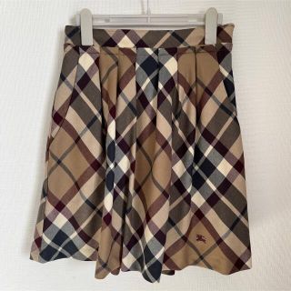 バーバリー(BURBERRY)のバーバリーブルーレーベル　Burberry レア フレアースカート(ひざ丈スカート)