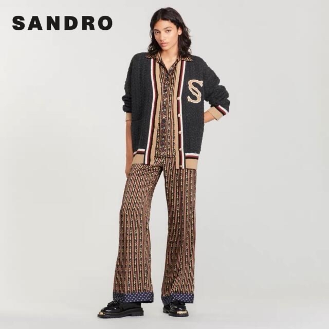 ❤️Sandro 22 新作新品　グレー　ニットカーディガン　セーター　　上品 1