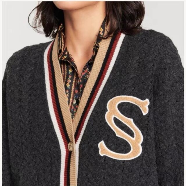 Sandro - ❤️Sandro 22 新作新品 グレー ニットカーディガン Sandro - ❤️Sandro 22 新作新品 グレー ニットカーディガン