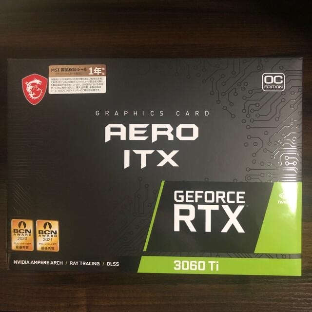 【値下げ】MSI GeForce RTX 3060Ti AERO ITX LHR