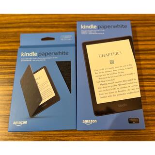 Kindle Paperwhite (11世代) 8G広告なし+純正カバー付きの通販 by Y 