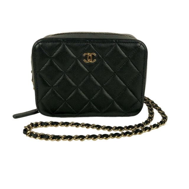 シャネル CHANEL マトラッセ カメラバッグ ショルダーバッグ レ約10cmマチ