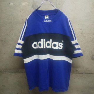 アディダス(adidas)のadidas / アディダス 90s 半袖 ロゴ スウェット デサント 日本製(Tシャツ/カットソー(半袖/袖なし))