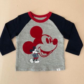 ベビーギャップ(babyGAP)の美品　ベビーギャップ　長袖Tシャツ　ロンT　ディズニー　ミッキーマウス　90(Tシャツ/カットソー)