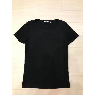 ユニクロ(UNIQLO)のユニクロ Tシャツ カットソー 黒色(Tシャツ(半袖/袖なし))