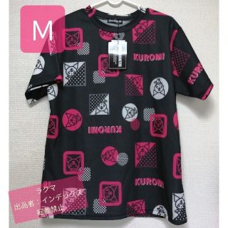 サンリオ(サンリオ)のクロミ 半袖 Ｔシャツ Ｍ 総柄 ブラック サンリオ 新品未使用タグ付き(Tシャツ(半袖/袖なし))