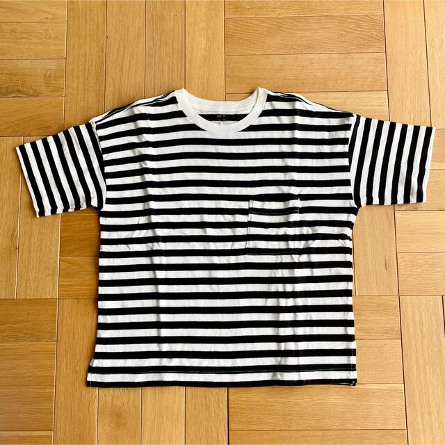 MUJI (無印良品)(ムジルシリョウヒン)の無印　ボーダーTシャツ　ポケット付 レディースのトップス(Tシャツ(半袖/袖なし))の商品写真