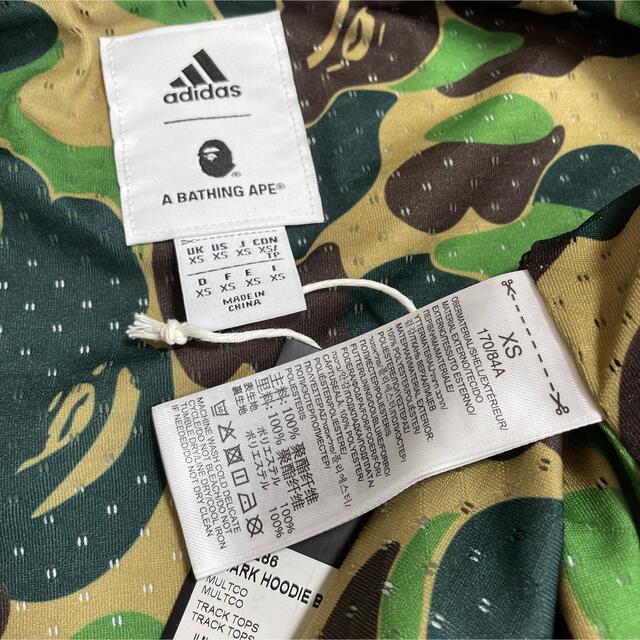 A BATHING APE - アディダス × エイプ コラボ シャークパーカー A BATHING APE - アディダス × エイプ コラボ シャークパーカー