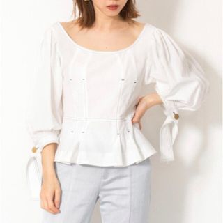 ジルスチュアート(JILLSTUART)の新品未使用タグ付き！【JILLSTUART】ボリュームスリーブブラウス(シャツ/ブラウス(長袖/七分))