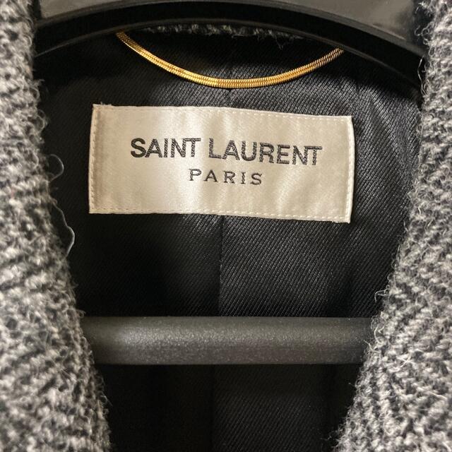 Saint Laurent(サンローラン)の新品未使用　サンローラン　ツイードコート レディースのジャケット/アウター(チェスターコート)の商品写真