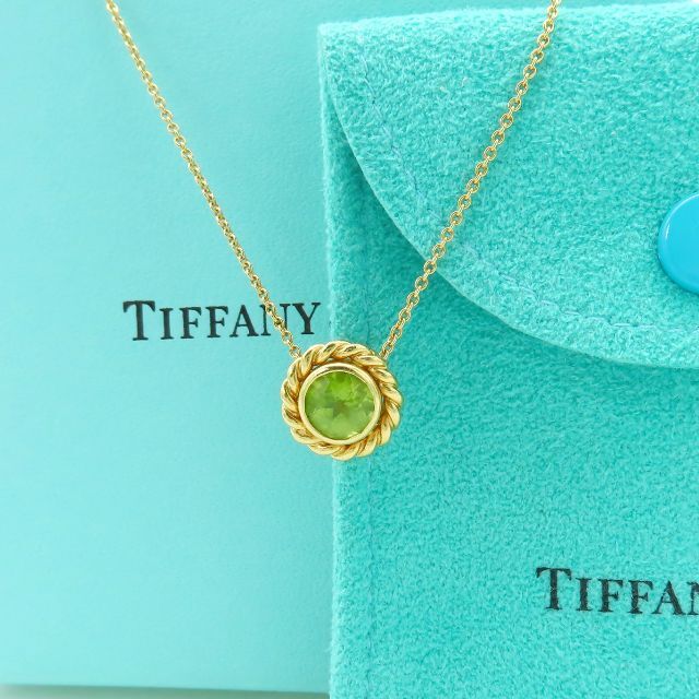 Tiffany & Co. - 希少 ティファニー ペリドット ゴールド スパークラー ネックレス QQ52