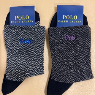 ポロラルフローレン(POLO RALPH LAUREN)の推奨品！　新品　レディース  ポロラルフローレン　綿ソックス2足組　送料無料(ソックス)