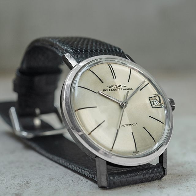 UNIVERSAL GENEVE(ユニバーサルジュネーブ)の(365) ユニバーサル ジュネーブ ポールルーター 純正箱 1959年 メンズの時計(腕時計(アナログ))の商品写真