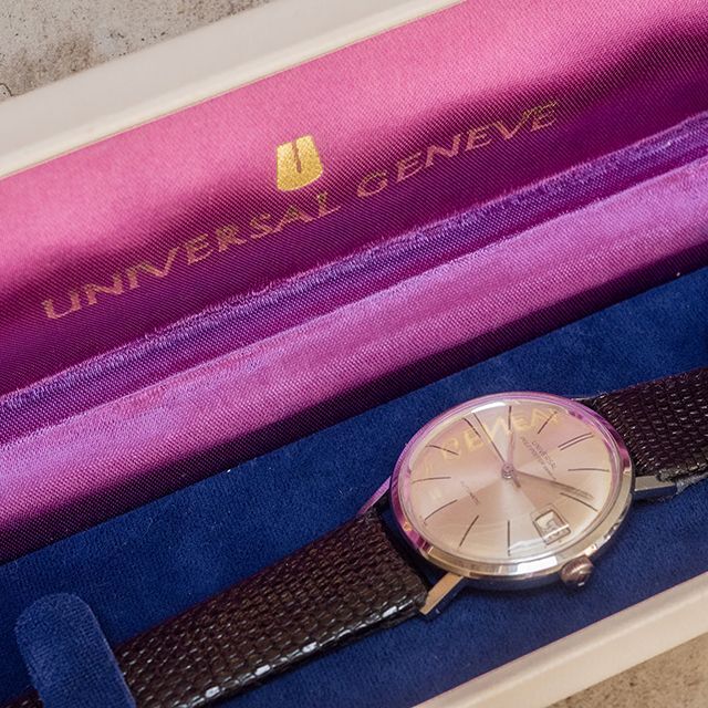 UNIVERSAL GENEVE(ユニバーサルジュネーブ)の(365) ユニバーサル ジュネーブ ポールルーター 純正箱 1959年 メンズの時計(腕時計(アナログ))の商品写真