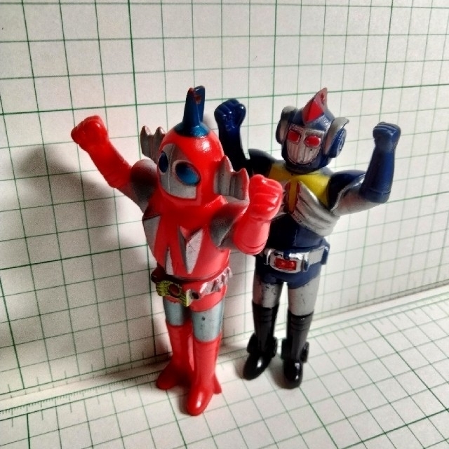 宇宙鉄人キョーダイン レトロソフビ スカイゼル グランゼルの 宇宙鉄人キョーダイン レトロソフビ スカイゼル グランゼルの
