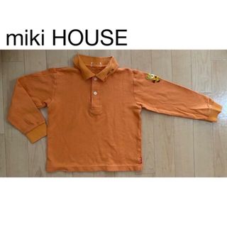 ミキハウス(mikihouse)のオレンジ 長袖襟付きポロシャツ⭐︎miki HOUSE(Tシャツ/カットソー)