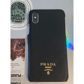 プラダ(PRADA)のPRADA iPhoneXケースブラック(スマホケース)