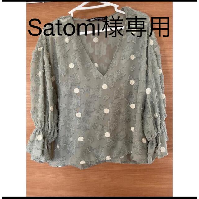 ZARA(ザラ)のSatomi 様専用　Zara シフォン素材 レディースのトップス(シャツ/ブラウス(長袖/七分))の商品写真