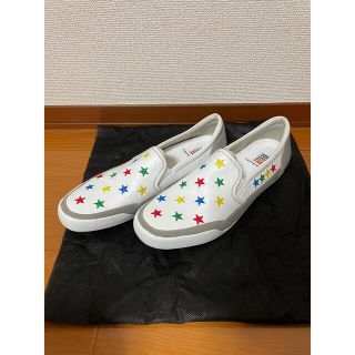 カステルバジャック(CASTELBAJAC)のカステルバジャック　ローファー　スリッポン　スター柄　刺繍　26.5センチ(スリッポン/モカシン)