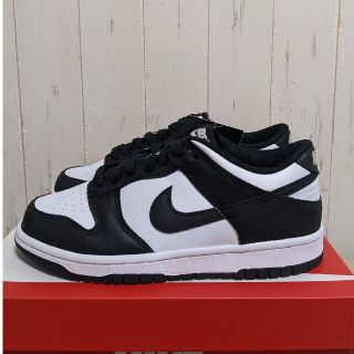 Nike GS Dunk Low "White/Black" パンダ 24.5(スニーカー)